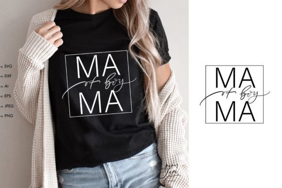 Mama of Boy SVG PNG: Graphics for Crafts