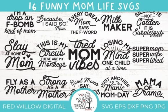 Mom Life Bundle: Graphics for Crafts & Gifts