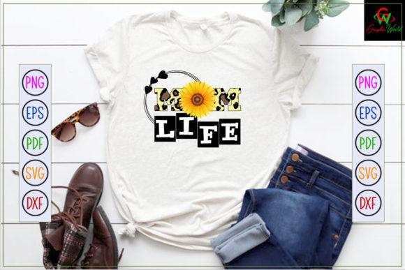Mom Life SVG T-shirt Sublimation Design