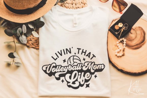 Volleyball Mom Life: Graphics for Crafts