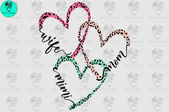Wife, Mom, Mimi Graphics for Crafts & Branding